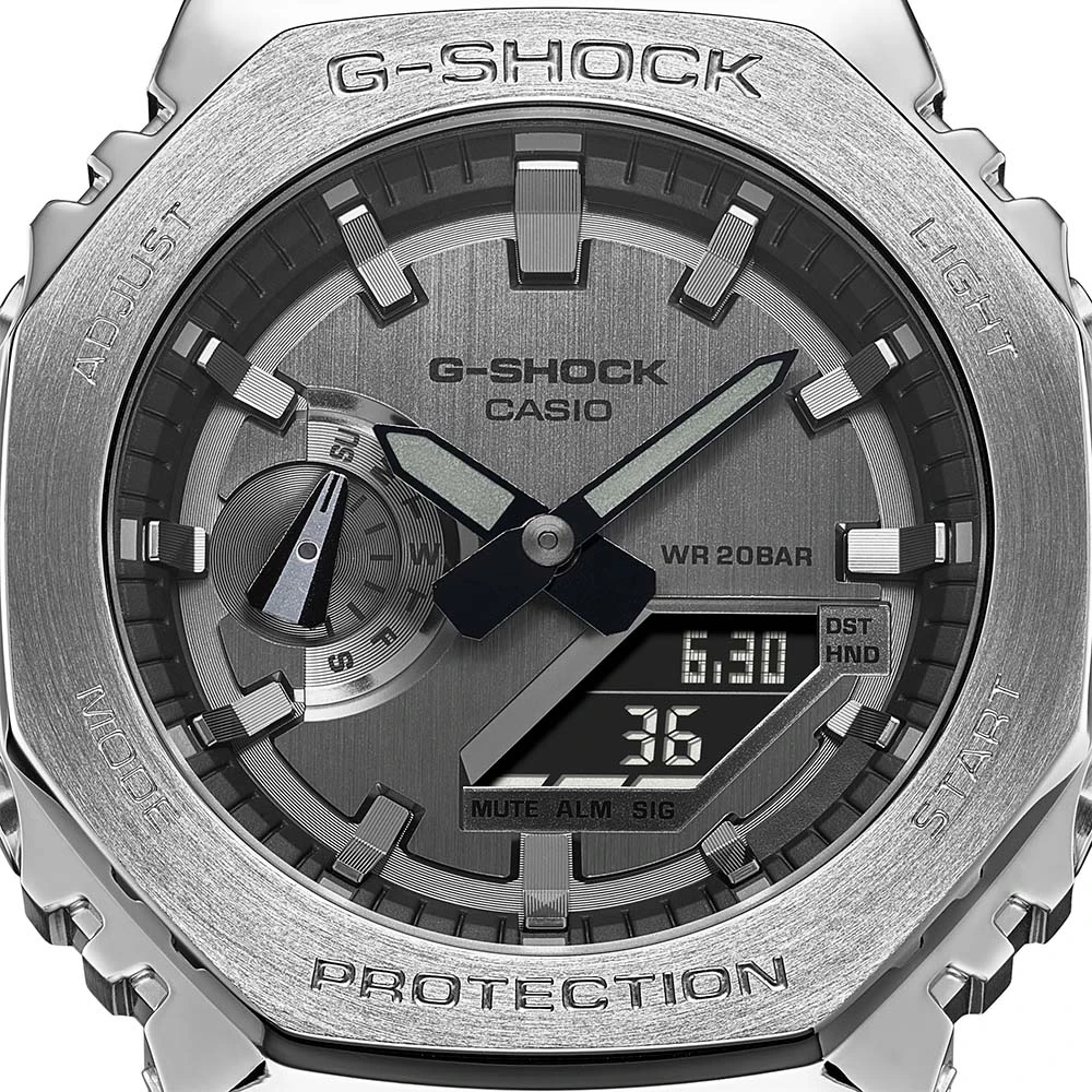 G-Shock GM2100-1A Metal Covered Silver 'CasiOak' 5 G-Shock GM2100-1A Metal Covered Silver 'CasiOak' - Image 5