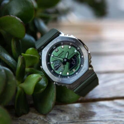 G-Shock GM2100B-3A Green Metal Covered 'CasiOak' -Fashion Watches Shop 30263097 l 2