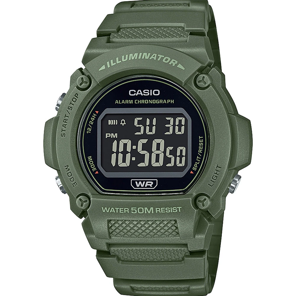 Casio W219HC-3B Earth Colour Digital 1 Casio W219HC-3B Earth Colour Digital