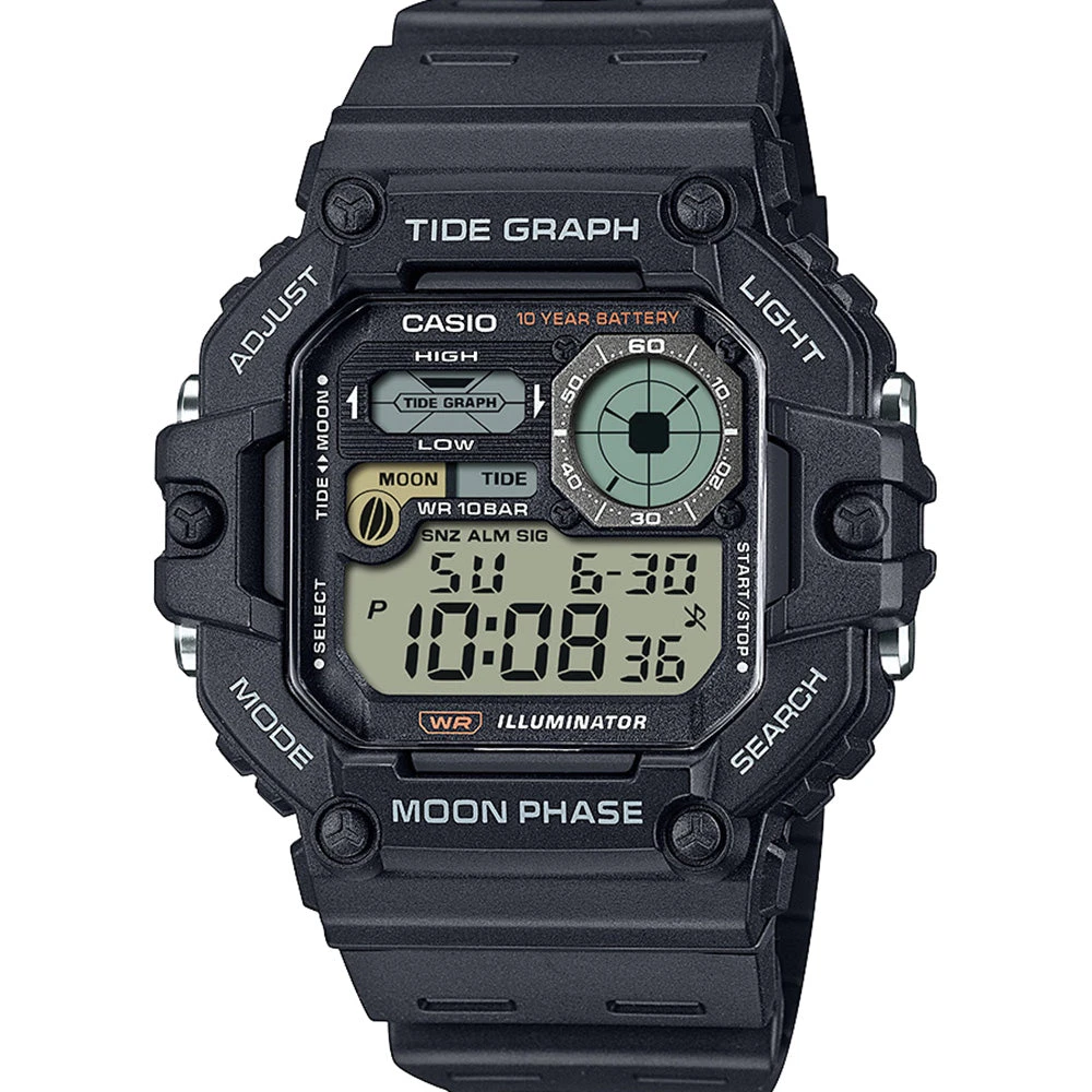 Casio WS1700H-1A Tide Graph Digital 1 Casio WS1700H-1A Tide Graph Digital