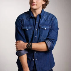 Fossil FS6102SET Machine + Woven Bracelet -Fashion Watches Shop 30271295 n